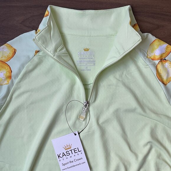 Kastel Denmark Women's Longsleeve Sun Shirt - Green Lemon Print - XS - Picture 2 of 4